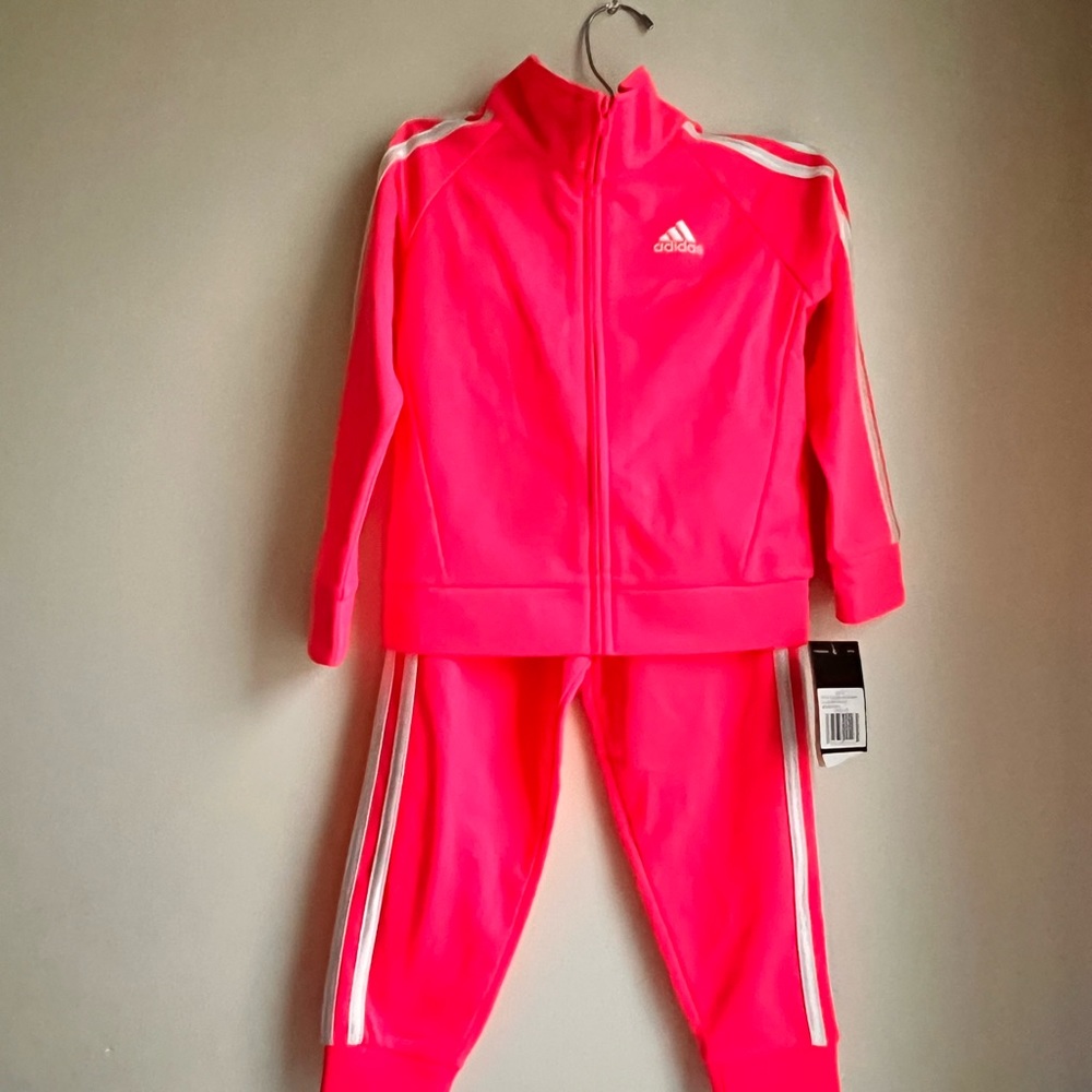 Kids Adidas Track Suit - Size 3T - Hot Pink - NWT